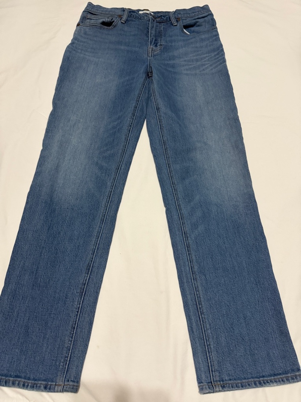 Vince Women's Straight Leg Jeans in Medium Blue M